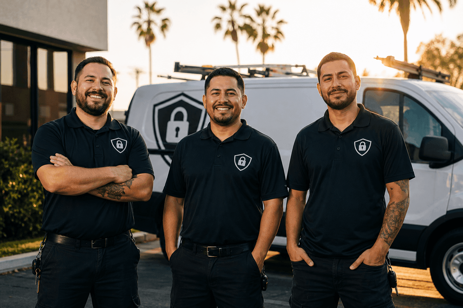 The OH Lock and Key Solutions team in Santa Ana