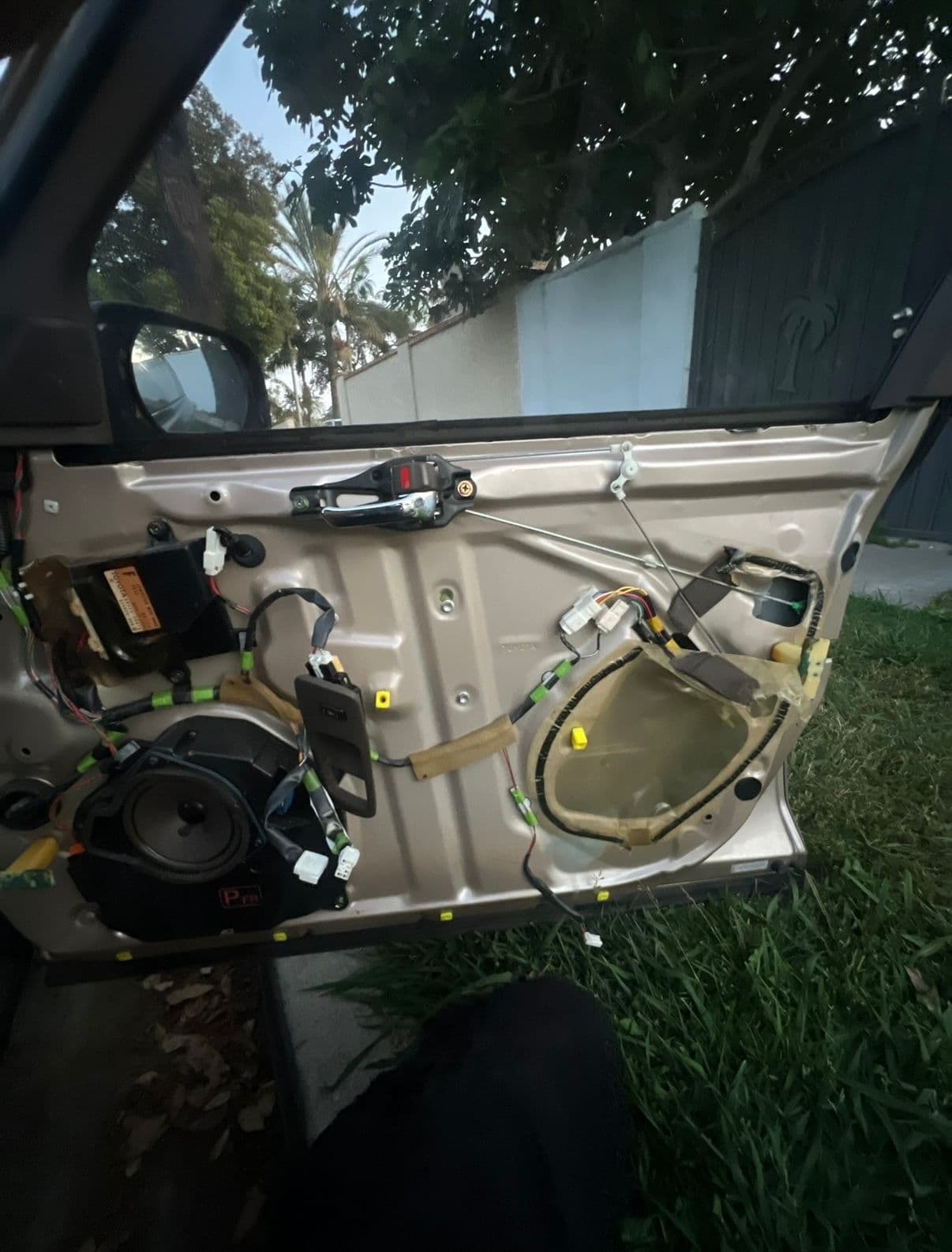 Toyota door panel lock repair — auto locksmith job by OH Lock and Key Solutions, Orange County (BSIS #8663)