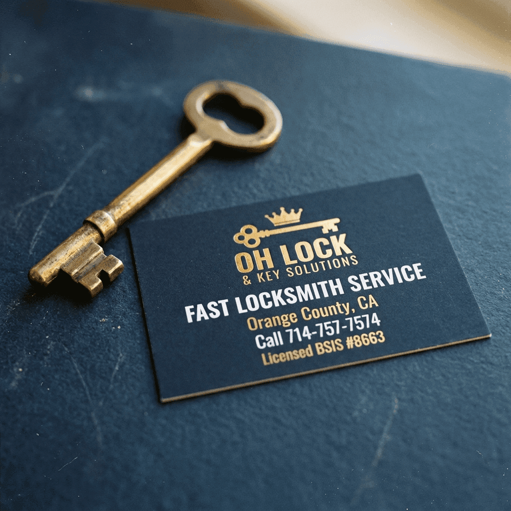 Social tile emergency callout real — OH Lock and Key marketing visual job by OH Lock and Key Solutions, Orange County (BSIS #8663)