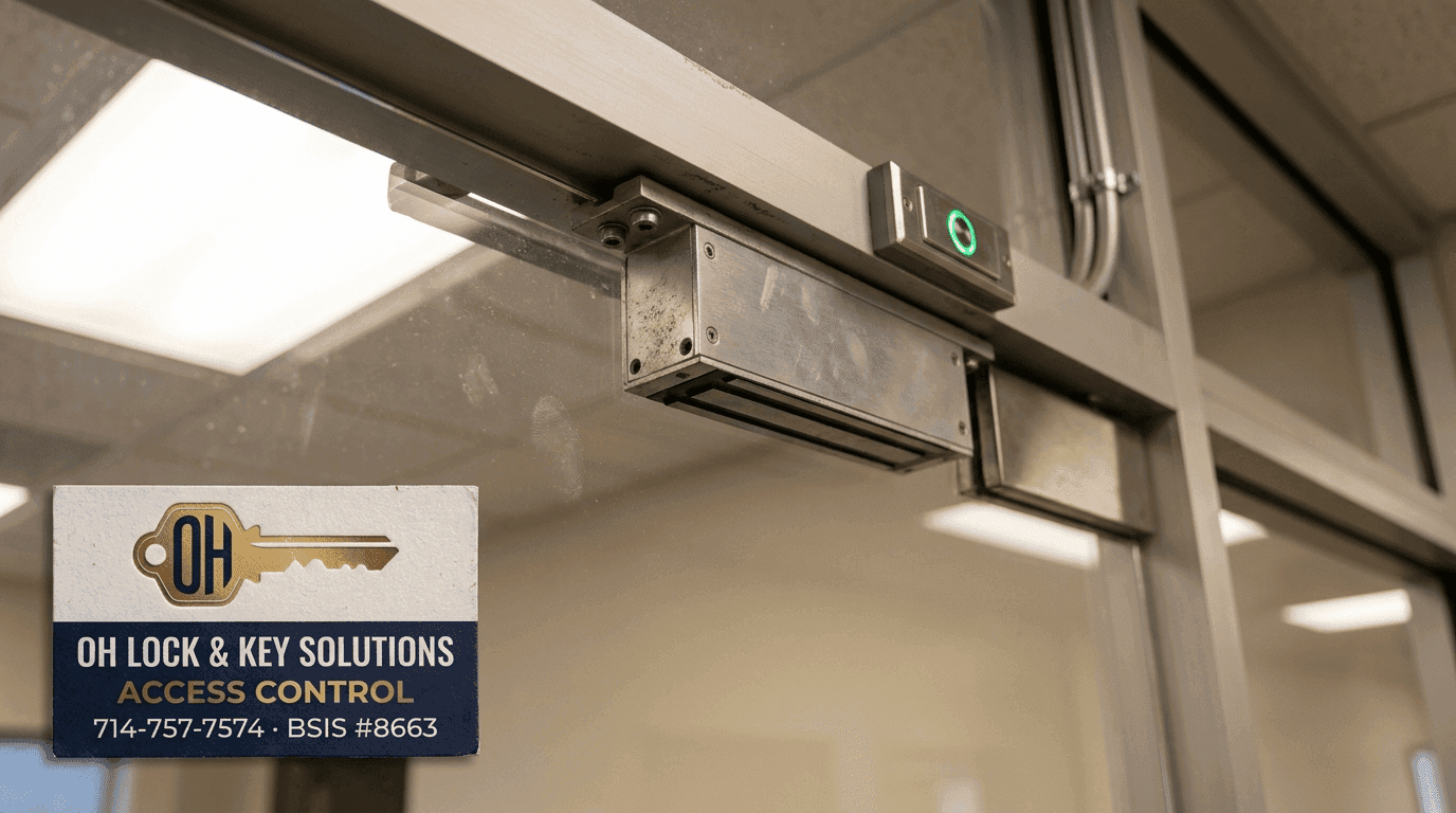 Access Control by OH Lock and Key Solutions — Orange County, CA (BSIS #8663).