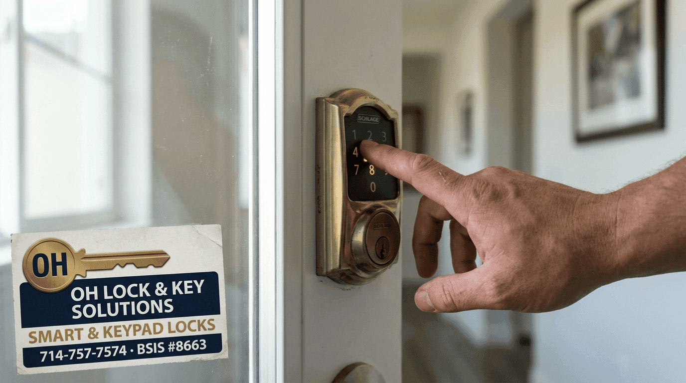 Smart & Keypad Locks by OH Lock and Key Solutions — Orange County, CA (BSIS #8663).