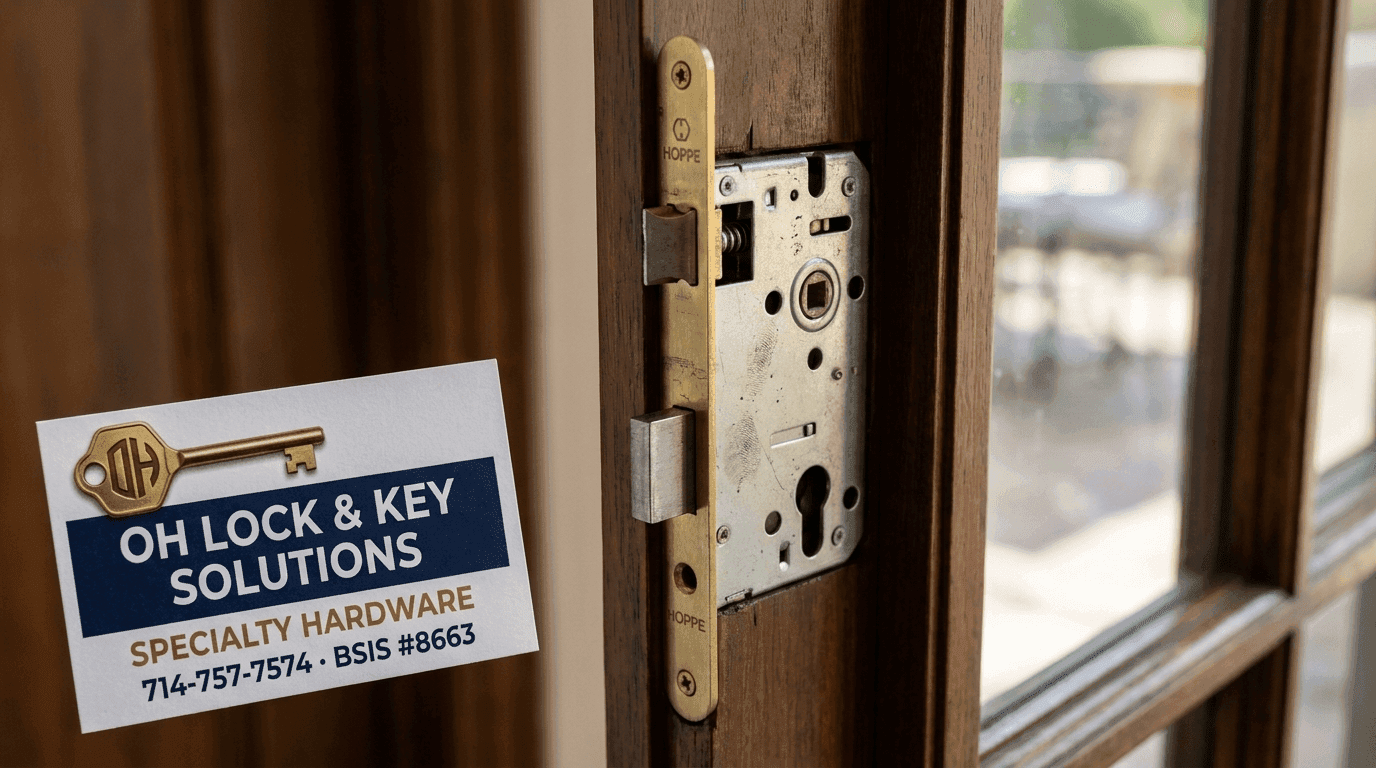 Specialty Hardware by OH Lock and Key Solutions — Orange County, CA (BSIS #8663).